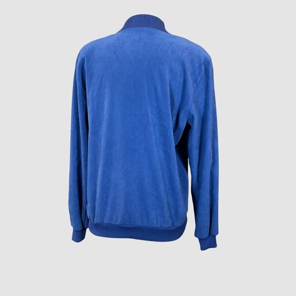 Alfred Dunner LS Full Zip Snowflake Embr Slash Pockets Ribbed Trim Bomber 12 NWT - Picture 4 of 7